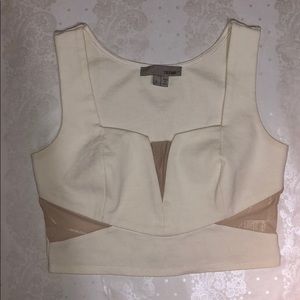 Off white crop top